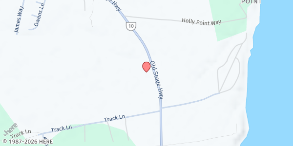 Map showing First Gravel Hill Baptist Church at 5230 Old Stage Hwy., Rushmere, VA