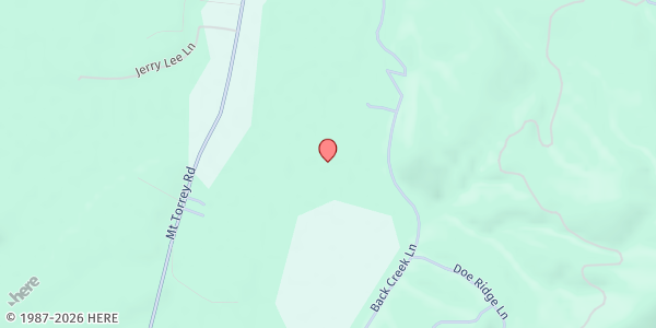 Map showing Restoration Ministries - VA at 241 Back Creek Ln., Sherando, VA