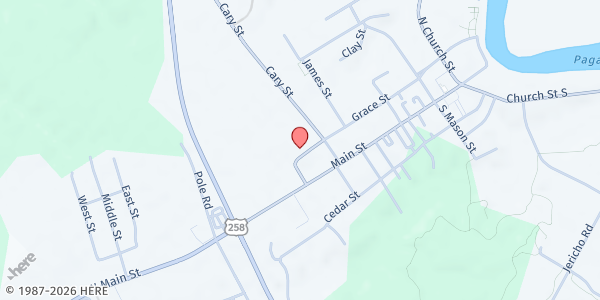 Map showing Isle of Wight Christian Outreach Program Inc - Smithfield at 402 Grace St, Smithfield, VA