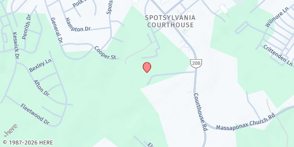 Map showing SECA Food Pantry at 8812 Courthouse Rd, Spotsylvania, VA