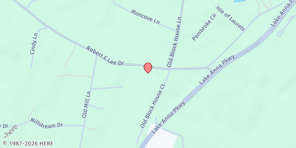 Map showing St. Matthew's Food Pantry at 8200 Robert E Lee Dr, Spotsylvania, VA