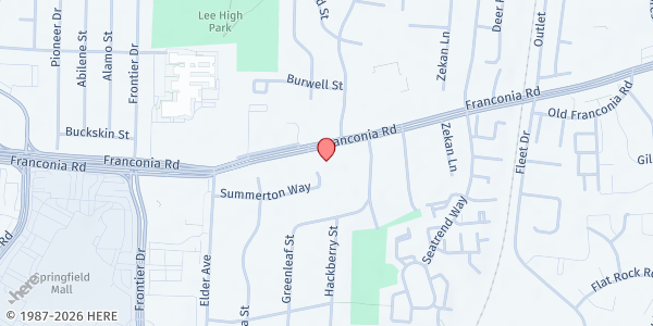 Map showing The Journey - Springfield at 6427 Franconia Rd, Springfield, VA