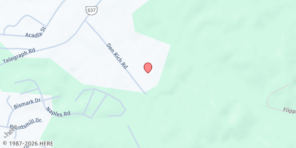 Map showing Widewater Elementary School at 101 Den Rich Rd, Stafford, VA