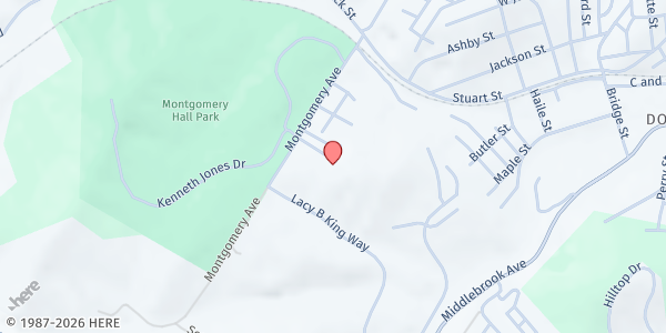 Map showing Garber Manor Reach at 1131 Montgomery Ave, Staunton, VA