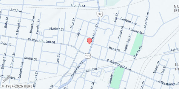 Map showing Coalition Against Poverty in Suffolk - Main Office at 157 N Main St 2nd floor, Suffolk, VA