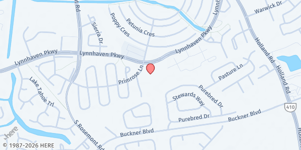 Map showing Holy Spirit Catholic Church at 1396 Lynnhaven Pkwy., Virginia Beach, VA