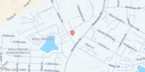 Map showing The Mount at 620 Baker Rd, Virginia Beach, VA