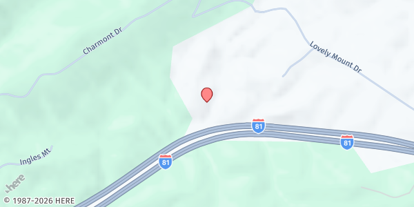 Map showing Walton Pentecostal Holiness Church at 4003 Morning Glory Rd., Walton, VA