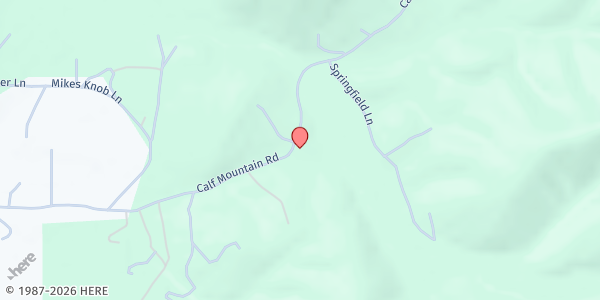 Map showing Glen Kirk Presbyterian Church at 767 Calf Mountain Rd., Waynesboro, VA
