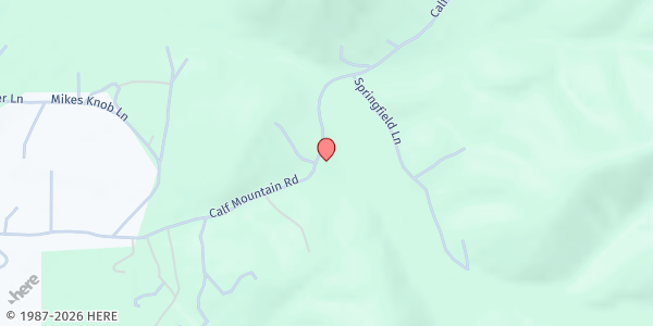 Map showing Glen Kirk Presbyterian Church at 767 Calf Mountain Road, Waynesboro, VA