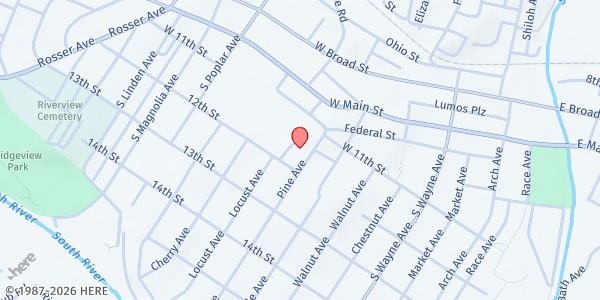 Map showing Valley Program for Aging Services (VPAS) – Reach at 325 Pine Ave, Waynesboro, VA