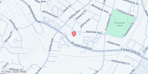 Map showing Blue Ridge Area Food Bank - Northern Region at 1802 Roberts St, Winchester, VA