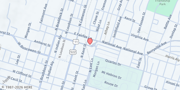 Map showing Isaiah 58 Project - Another Chance Church at 214 E. Piccadilly St., Winchester, VA