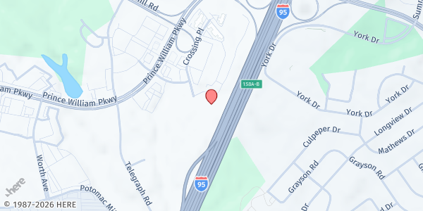 Map showing CASA Woodbridge at 2359 Research Ct, Woodbridge, VA