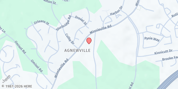 Map showing Ebenezer Baptist Church at 13020 Telegraph Road, Woodbridge, VA