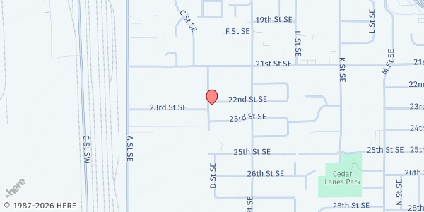 Map showing Help Northwest - Auburn at 404 22nd St SE, Auburn, WA