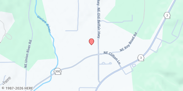 Map showing Community Food Pantry at 71 NE Old Belfair Hwy, Belfair, WA