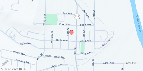 Map showing Tri-Cities Benton City Food Bank at 712 10th St, Benton City, WA