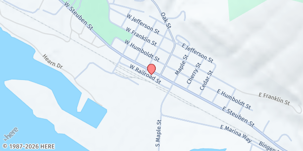 Map showing Washington Gorge Action Programs - Bingen at 115 W Steuben Street, Bingen, WA