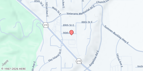 Map showing GoodRoots Northwest - Bonney Lake at 18501 90th St E, Bonney Lake, WA