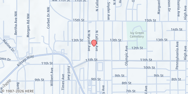 Map showing St Vincent de Paul - Kitsap at 1137 Callow Ave N, Bremerton, WA