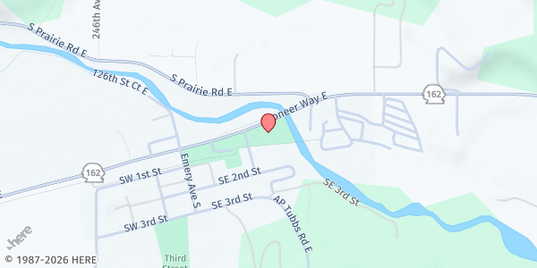 Map showing GoodRoots Northwest - Buckley at 350 WA-162, Buckley, WA