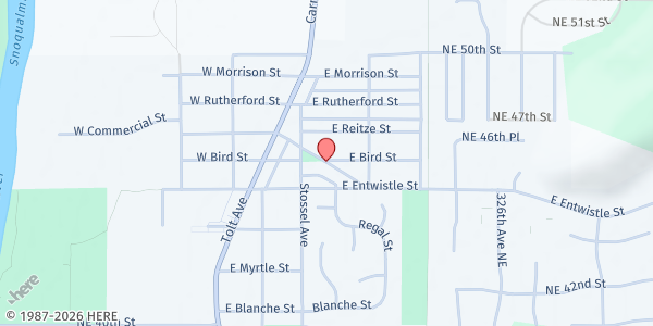 Map showing Hopelink Sno-Valley at 31957 E Commercial St, Carnation, WA