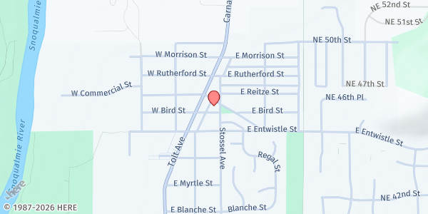 Map showing Hopelink Sno-Valley at 31957 E Commercial St, Carnation, WA