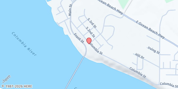 Map showing St. Vincent De Paul at St. Catherine's at 400 Columbia Street, Cathlamet, WA