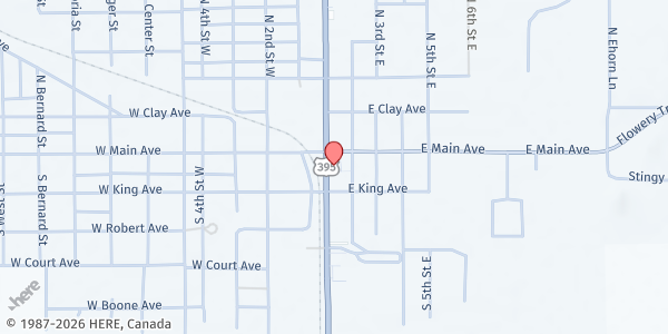 Map showing Salvation Army - Chewelah at 107 S Park St, Chewelah, WA