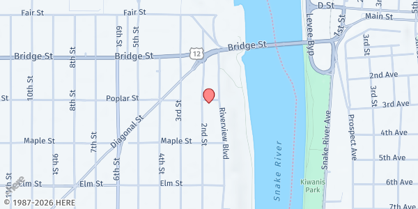Map showing St Vincent de Paul - Clarkston at 601 2nd St, Clarkston, WA