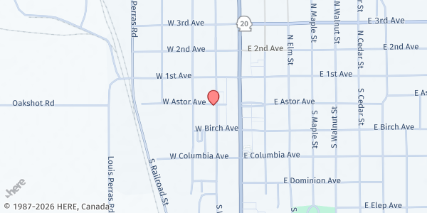 Map showing Salvation Army - Colville at 210 South Wynne, Colville, WA