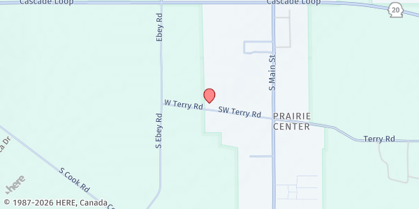 Map showing Gifts From the Heart Food Bank at 108 SW Terry Rd, Coupeville, WA