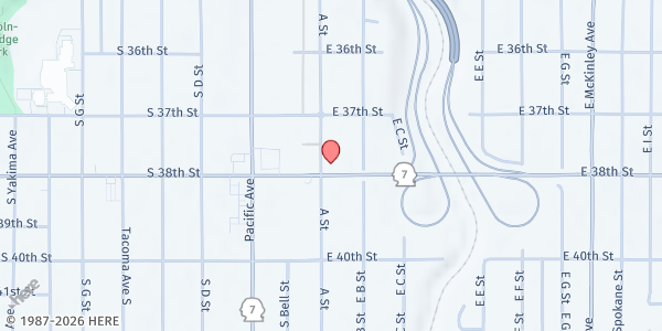 Map showing Bethlehem Lutheran Church at 101 East 38th Street, Eastside, WA