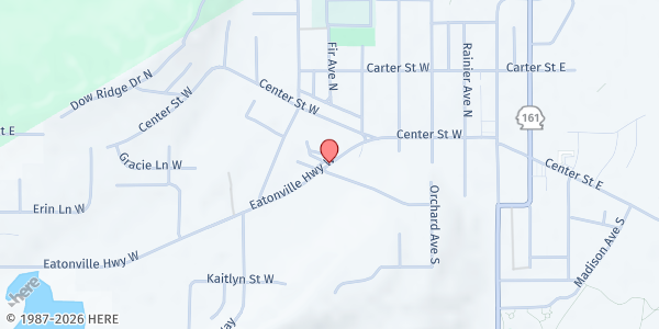Map showing Daybreak Community Church at 540 Eatonville Highway East, Eatonville, WA