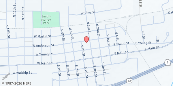 Map showing Northwest Life Center at 215 N 3rd St, Elma, WA