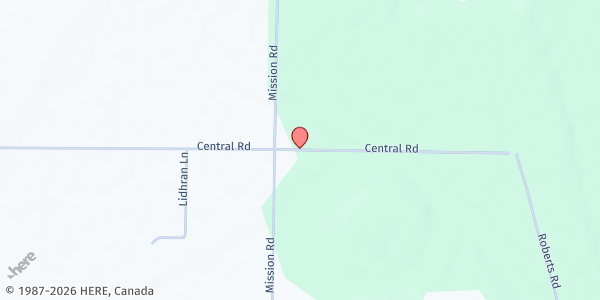 Map showing Small Potatoes Gleaning Project - Food Distribution Center at 2518 Central Rd, Everson, WA