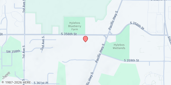 Map showing Brooklake Church at 629 S 356th St, Federal Way, WA