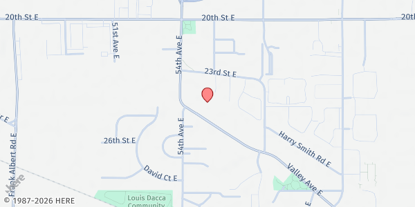 Map showing Fife - Milton Food Pantry at 2303 54th Ave E, Fife, WA