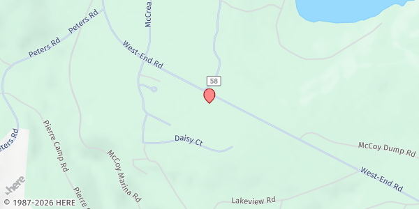 Map showing Westend Food Bank - Food Distribution Center at 6438 West End Rd, Fruitland, WA