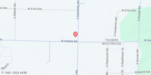 Map showing Windsor Baptist Church at 4404 West Hallett, Garden Springs, WA