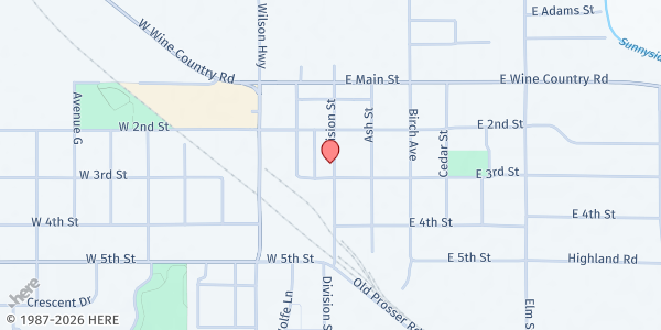 Map showing Salvation Army - Grandview - Food Distribution Center at 246 Division St #1357, Grandview, WA