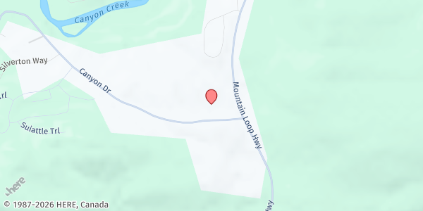 Map showing Wind of Joy Fellowship Church at 20721 Canyon Dr, Granite Falls, WA