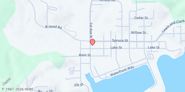 Map showing St Vincent de Paul - Pacific at 116 1st Ave S, Ilwaco, WA