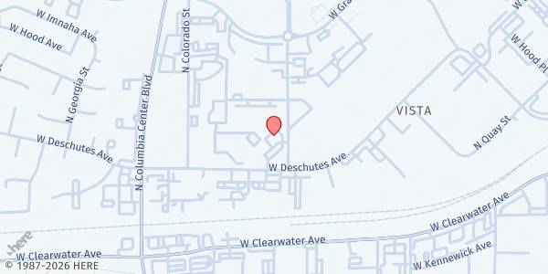 Map showing United Way of Benton & Franklin Counties - Main Office at 401 N Young St, Kennewick, WA