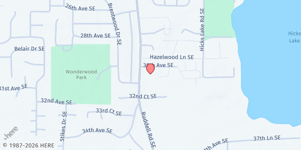 Map showing Faith Harvest Helpers at True Grace Church, Lacey, WA