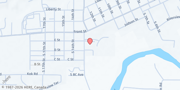 Map showing Project Hope Food Bank at 205 South BC Avenue, Lynden, WA