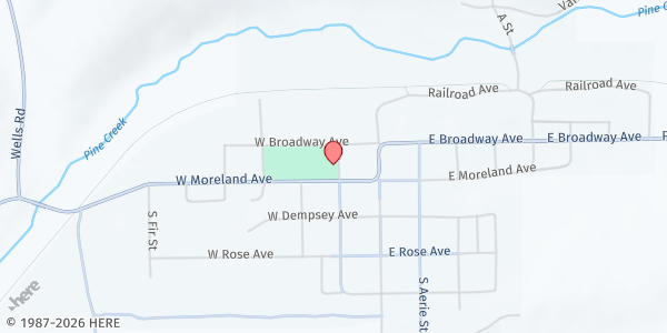 Map showing Council on Aging and Human Services - Malden at 204 W. Moreland Ave., Malden, WA