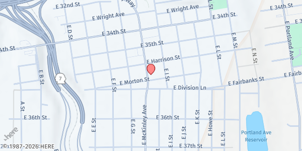 Map showing Eloise Cooking Pot at 3543 East McKinley Avenue, McKinley, WA
