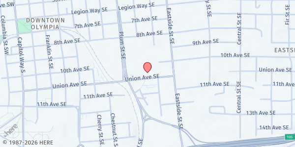 Map showing Superintendent Of Public Instruction - Food Distribution Center at , Olympia, WA